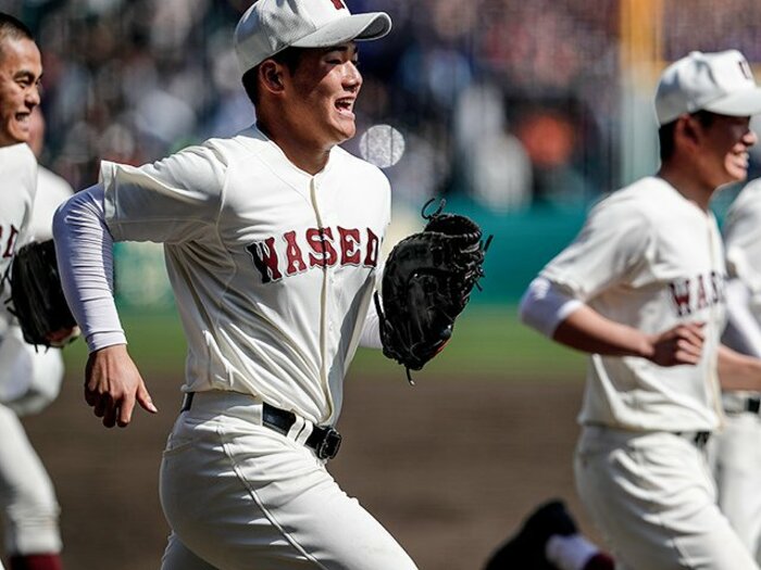 点を取られるのが早実のペース。清宮が「こら勝った」と思った瞬間。<Number Web> photograph by Kiichi Matsumoto