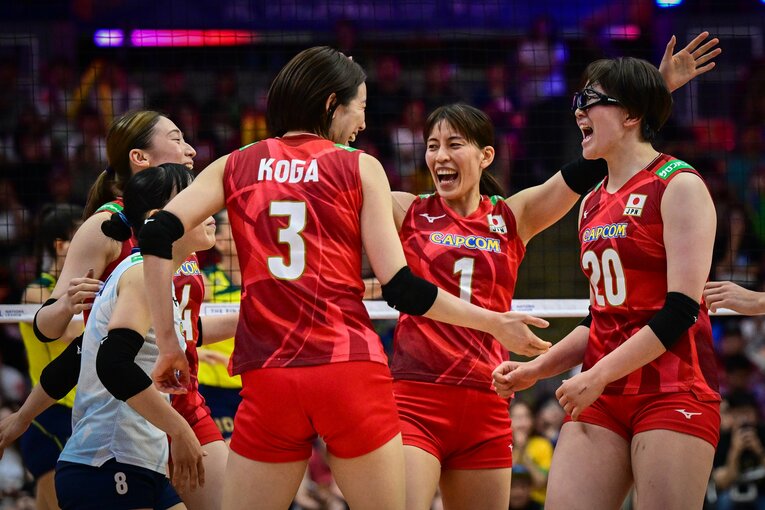 VNLファイナル準決勝・ブラジル戦　©︎Volleyball World