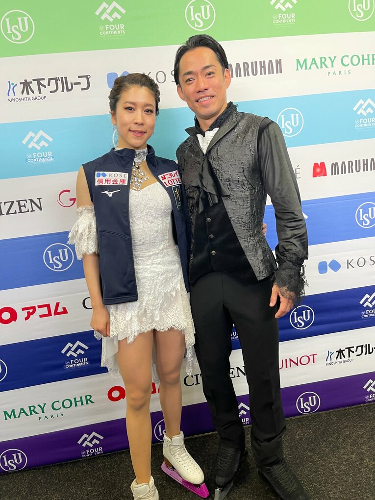 今年の四大陸選手権を9位で終えた村元・高橋組。手ごたえを感じつつ、世界選手権へ向かう　©Akiko Tamura