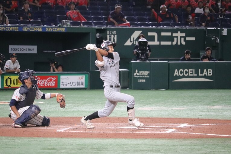 今夏のジャイアンツカップで優勝した世田谷西リトルシニアも強打のチームだが、本塁打は出ず　©Yu Takagi