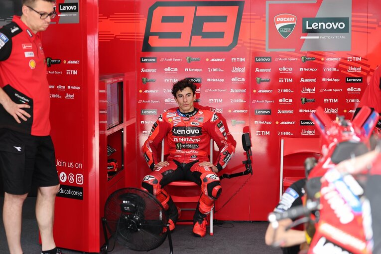 ドゥカティワークスでテストに臨んだマルケス　©Satoshi Endo