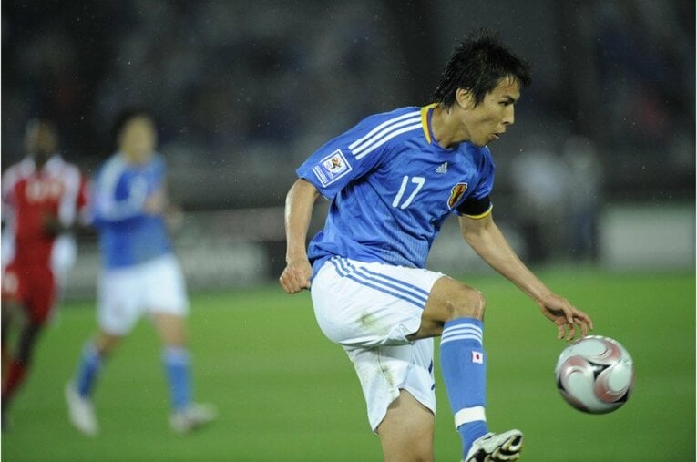岡田ジャパン時代の長谷部  ©Takuya Sugiyama