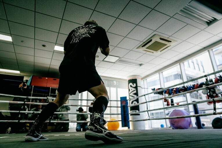 井上尚弥の公開練習　©Kiichi Matsumoto