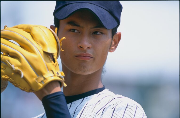 東北高校時代のダルビッシュ　©︎Hideki Sugiyama
