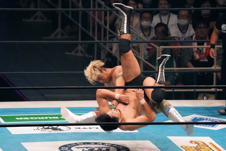 清宮海斗が成田蓮に放ったタイガードライバー