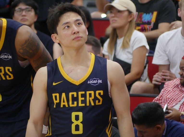 7月11日、フィラデルフィア・76ers戦（筆者撮影）