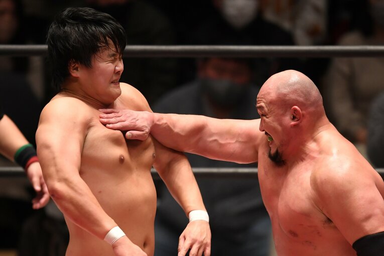 1月2日（夜）の大日本プロレス。野村卓矢vs岡林裕二