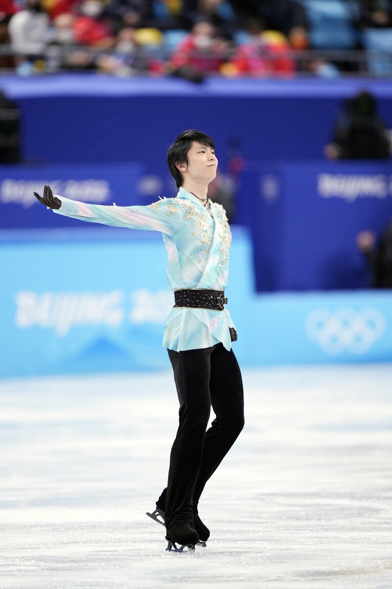 北京五輪フリー『天と地と』、演技終了直後　©Sunao Noto/JMPA