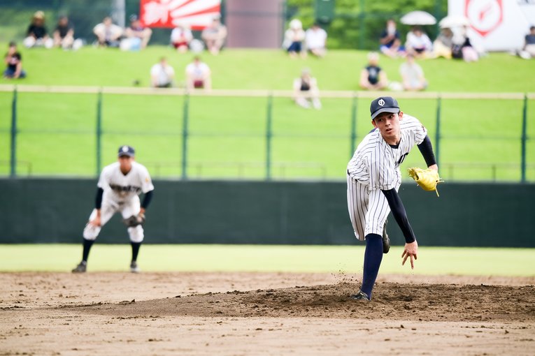 大船渡高時代の佐々木朗希（2019年）©︎Asami Enomoto