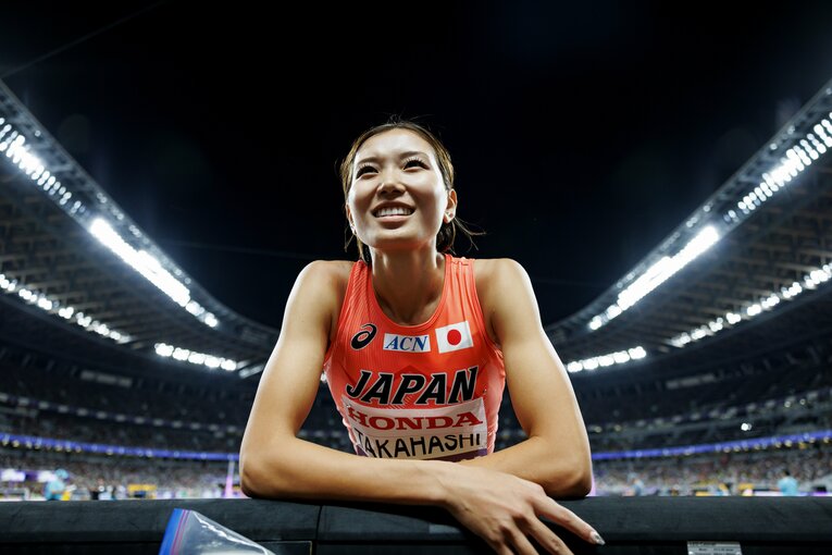 東京世界陸上での高橋。今季の不調を大舞台で払拭して見せた　©Kiichi Matsumoto