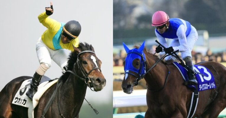 ウオッカ（左　©Koji Asakura）とダイワスカーレット（右　©Tomohiko Hayashi）