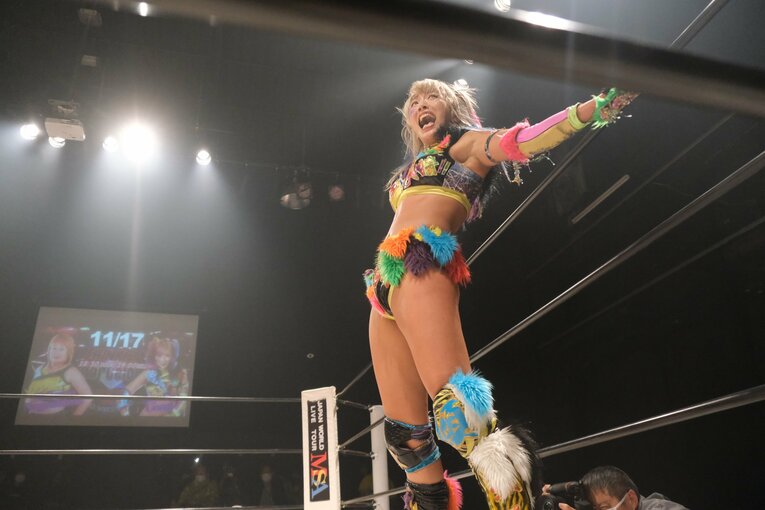 他団体のリングでも、存在感を発揮するウナギ