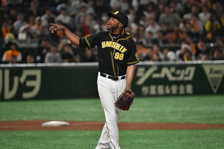 阪神に復帰するドリス（2019年撮影）　©Hideki Sugiyama