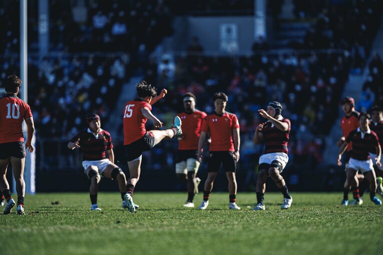 大学選手権の決勝では対抗戦で敗れた早大に雪辱を果たし4連覇を達成　©Kiichi Matsumoto