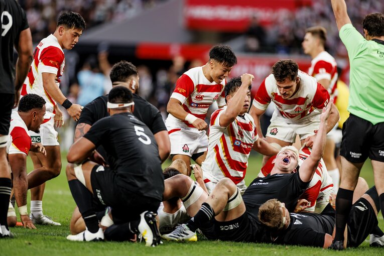 後半39分の姫野和樹のトライの瞬間（2/3）©︎Kiichi Matsumoto