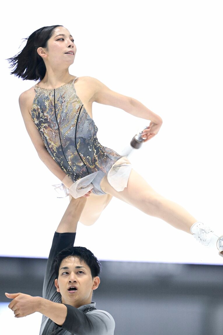 今季の国際大会初戦となった木下グループ杯フリーの演技　©Asami Enomoto