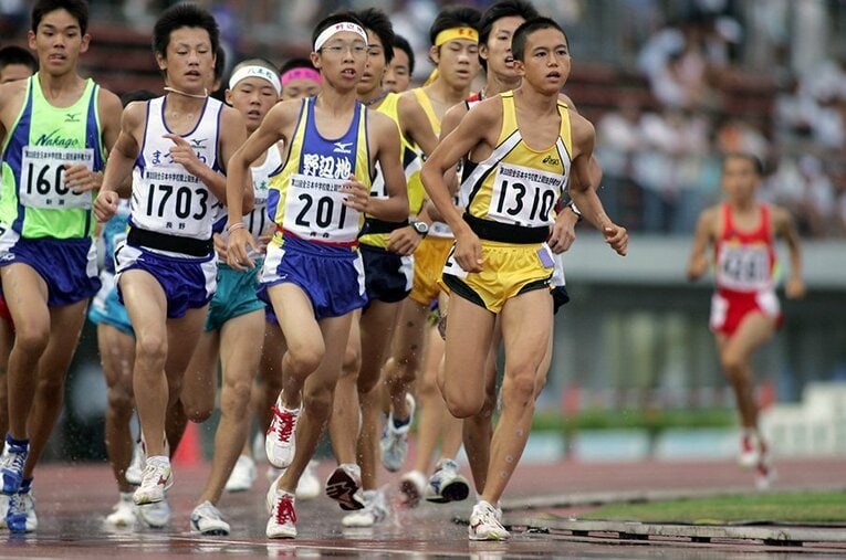 中学生時代の大迫傑 ／ photograph by AFLO