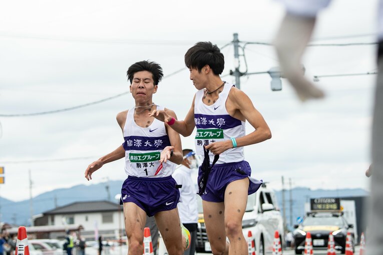 全日本大学駅伝では前半から突っ込んだ攻めの走りを見せた田澤　©Nanae Suzuki