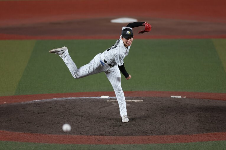 今季ここまで防御率0.00と好投を続けている中森　©Chiba Lotte Marines