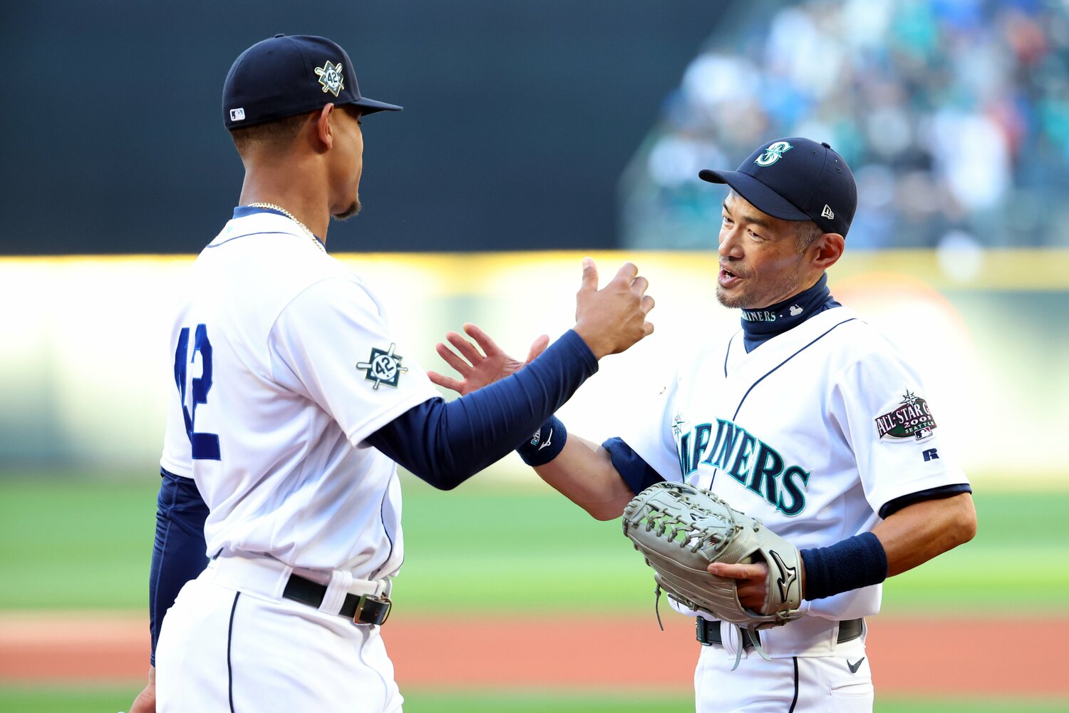 イチローさんとフリオ・ロドリゲス　©Getty Images