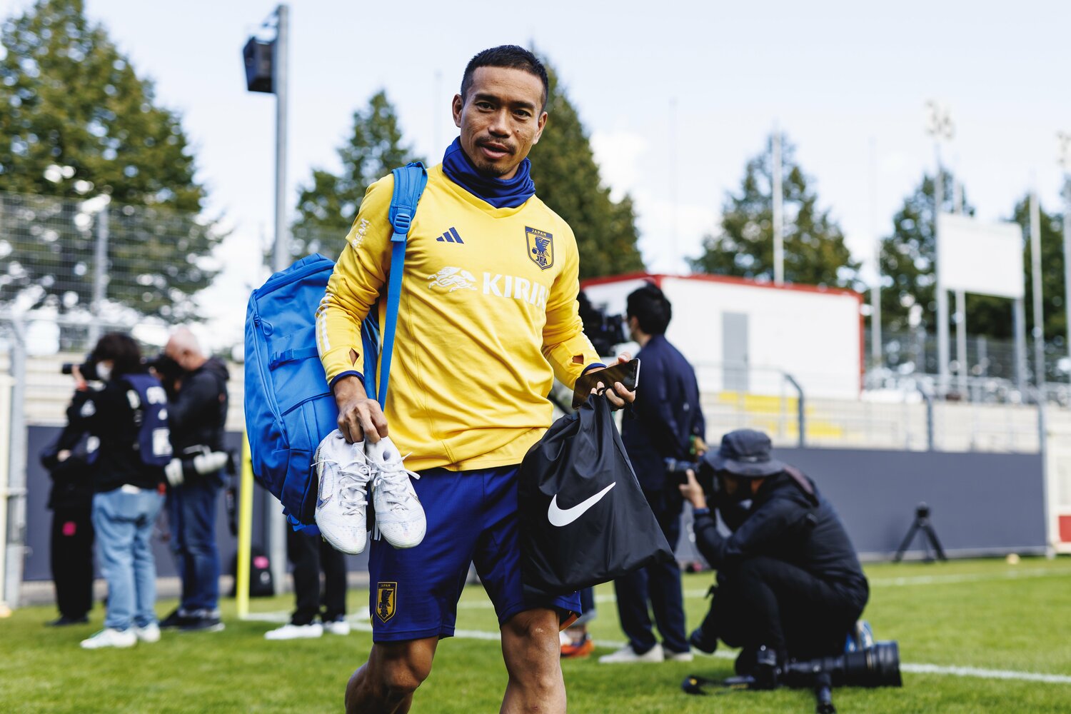 9月に36歳になった長友佑都。代表での通算キャップ数は137。歴代1位・遠藤保仁の152にあと15と迫っている　©Kiichi Matsumoto