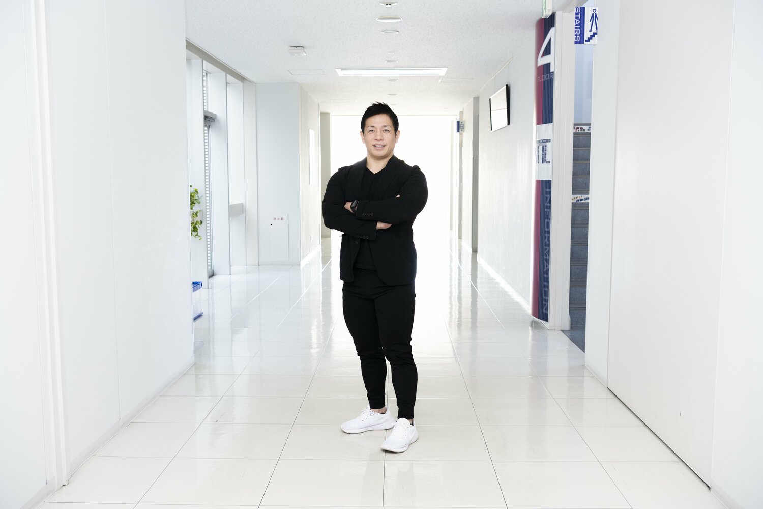 ボディビルダーとしても活躍する岡田氏 ©Tomosuke Imai