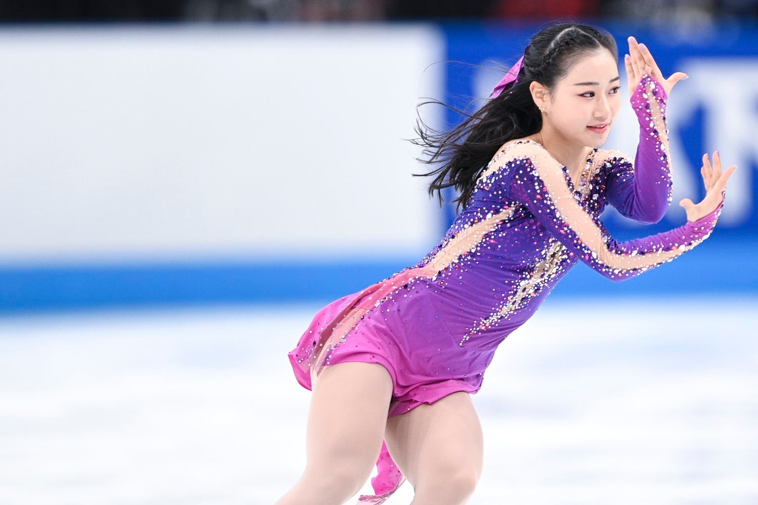 2019年の全日本ジュニアでトリプルアクセルを成功させた経験のある河辺。シニアでもジャンプは強力な武器となっている