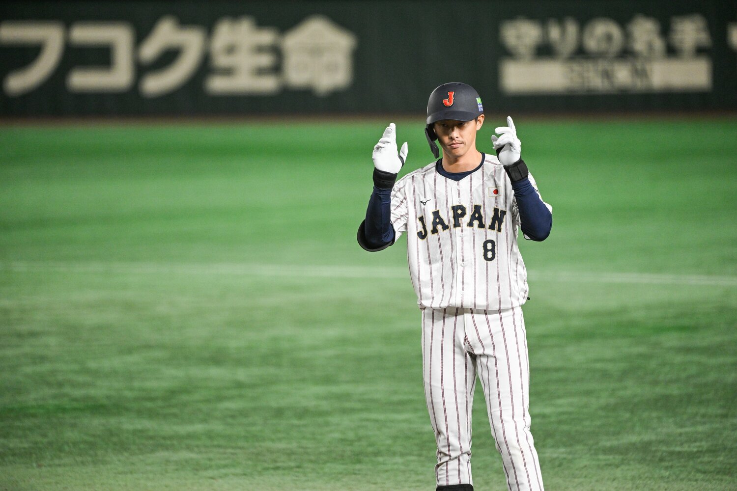 6回は「牧につなぐと思って」打席に入ったという辰己 ©︎Nanae Suzuki