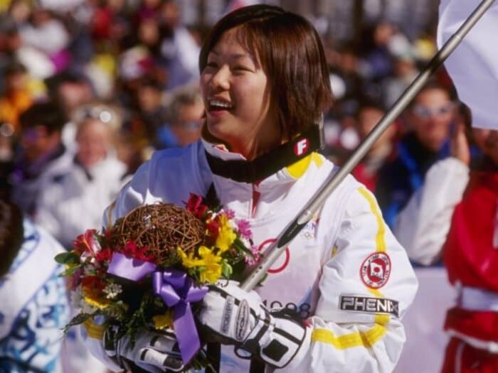 クラブ泥酔騒動で「マスコミを恨んだこともあった」 日本人女子初の冬季金メダリスト・里谷多英が告白した“栄光と挫折”<Number Web> photograph by Getty Images