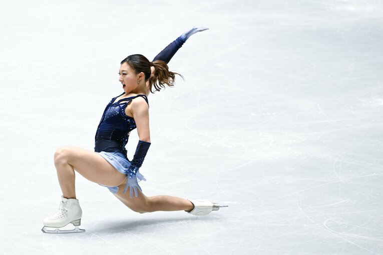 自身最後の全日本選手権で圧巻の演技を見せた坂本花織【スワイプするとそのほかの写真もご覧になれます】　©Asami Enomoto