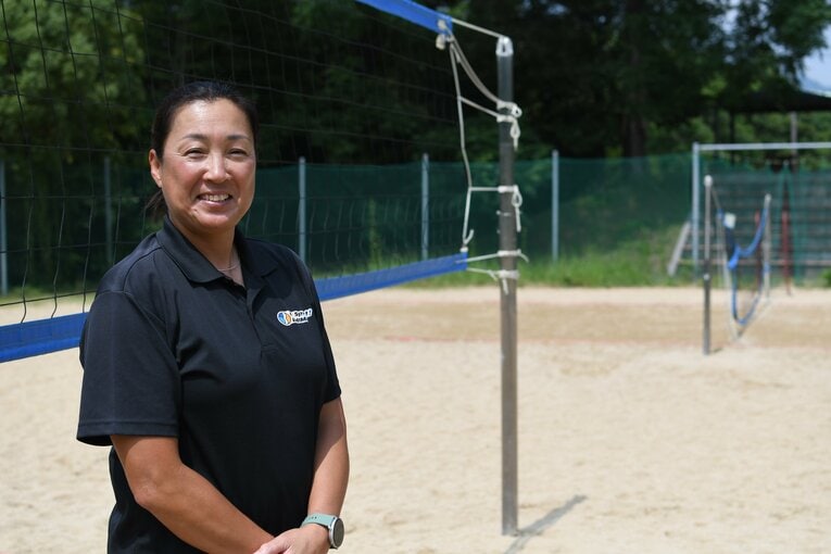 現在は指導者として活動する佐伯美香さん　©NumberWeb