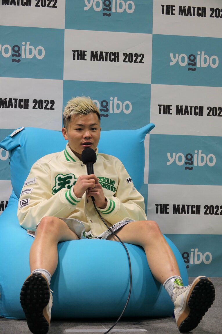 『THE MATCH 2022』試合後の那須川天心　©Koji Fuse