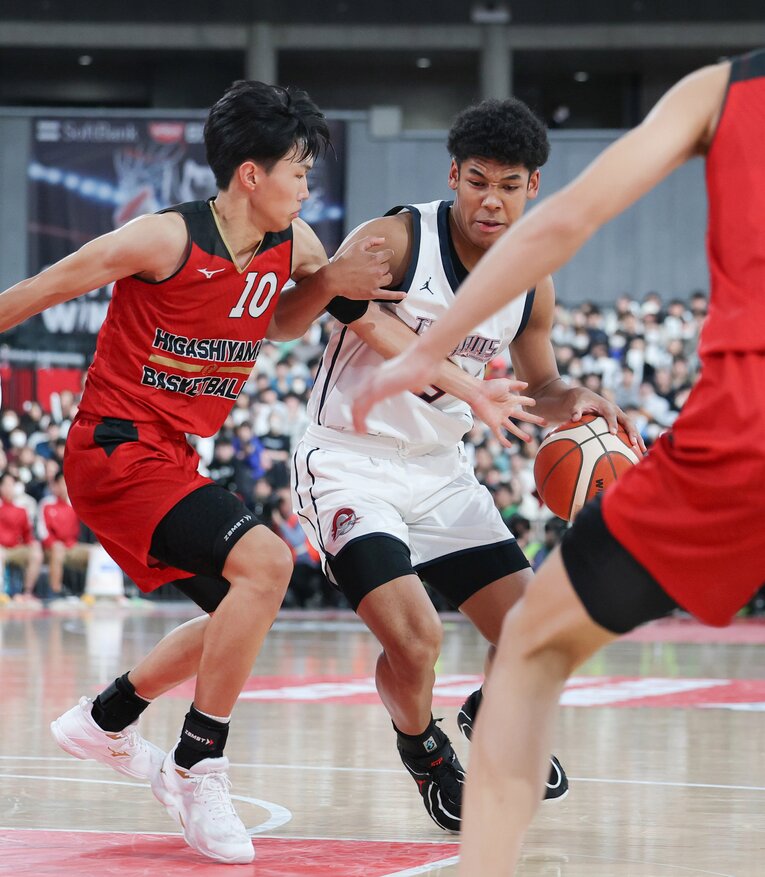決勝戦での白谷　©JIJI PRESS