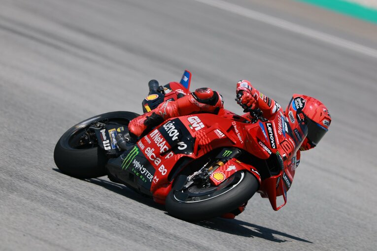 ドゥカティワークスでテストに臨んだマルケスの走り　©Satoshi Endo