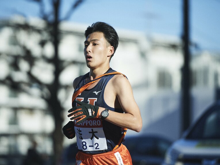 法政大・河田太一平　(C)Yuki Suenaga