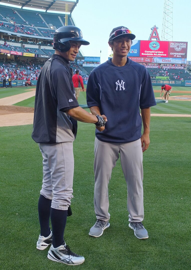 ヤンキース在籍時代のイチローと対面も実現　©JIJI PRESS
