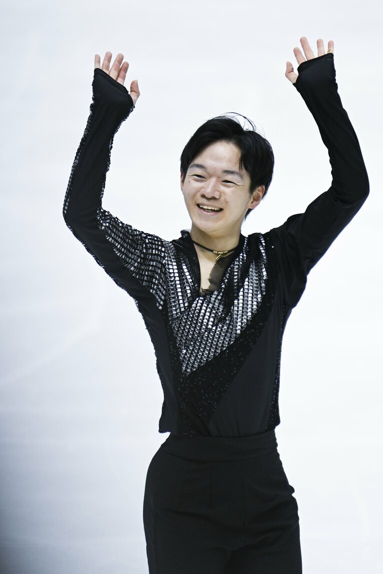 NHK杯SPでの演技　©Asami Enomoto