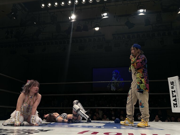 安納サオリvs中野たむ　©Norihiro Hashimoto