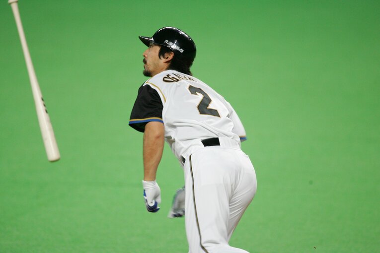 “ガッツ”こと小笠原道大は千葉・暁星国際高出身。県大会の決勝で敗れ、甲子園の土は踏めず　©Hideki Sugiyama