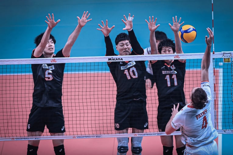 ネーションズリーグ・フランス戦　©︎FIVB