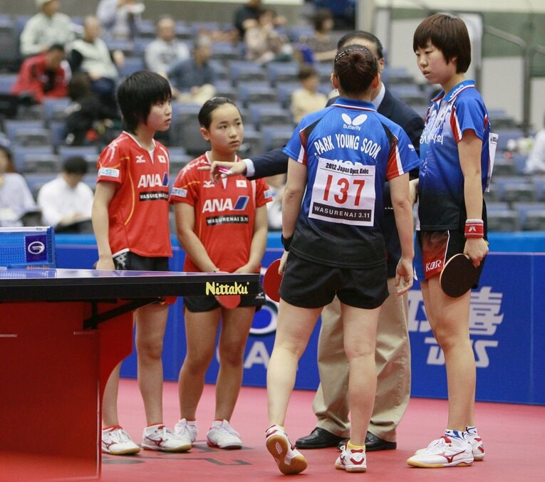 小学生で出場した2012年の荻村杯にて　©JIJI PRESS