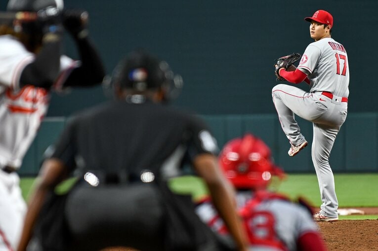 投手としては2021年8月を終えた時点で8勝をあげた　©︎Getty Images