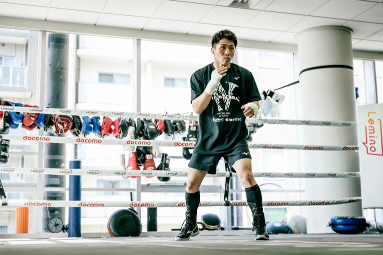 井上尚弥の公開練習　©Kiichi Matsumoto