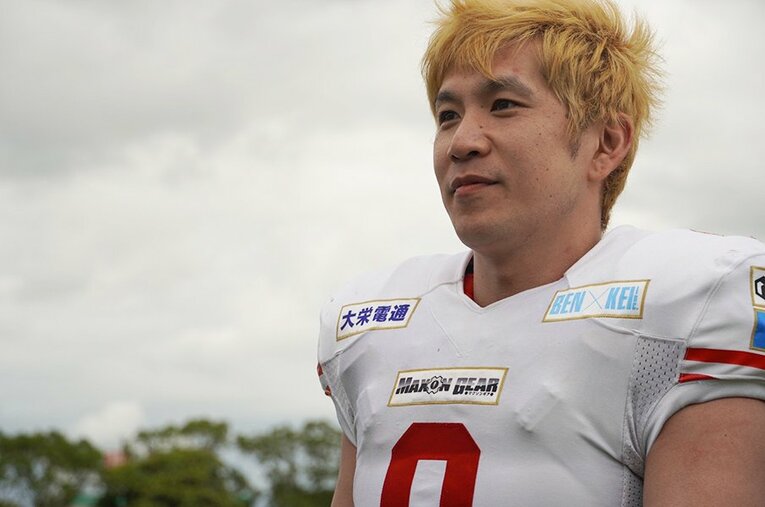 コージ・トクダは法政大で甲子園ボウル3度出場、主将も務めた。今季から「みらいふ福岡SUNS」で選手復帰。 ／ photograph by Koji Tokuda