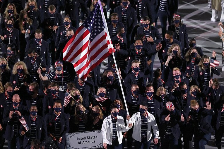 アメリカの入場行進 ／ photograph by Getty Images
