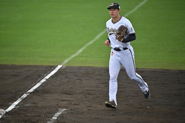 オリックスキャンプで奮闘する吉田輝星　©Hideki Sugiyama