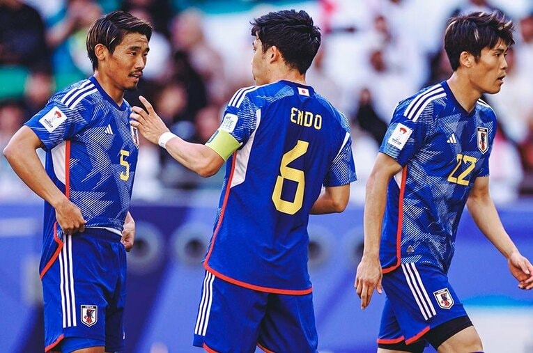 守田英正はアジア杯で攻守に奮闘した　©Kiichi Matsumoto