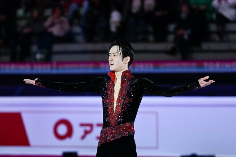 GPファイナルで舞ったエキシビション『Poeta en el Mar』。意味はスペイン語で「海の詩人」　©Asami Enomoto