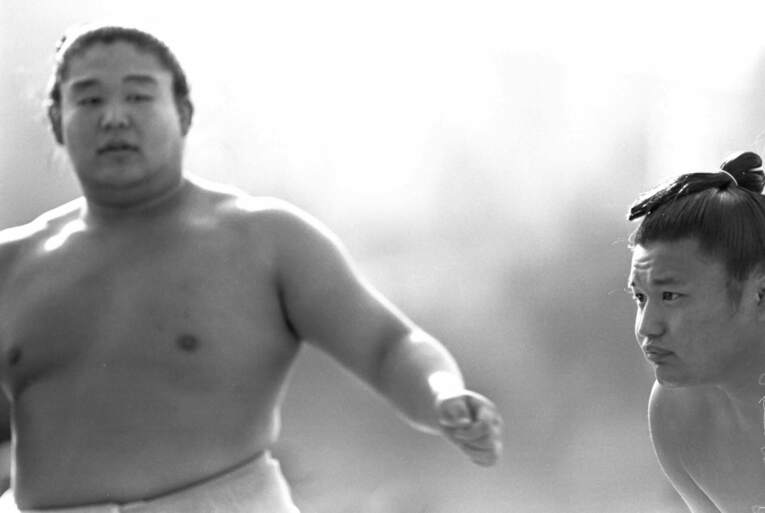 若き日の若乃花と貴乃花　©Sports Graphic Number