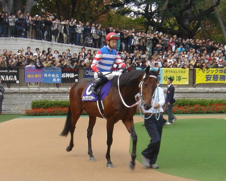 タップダンスシチーと佐藤哲三　©Satoshi Hiramatsu